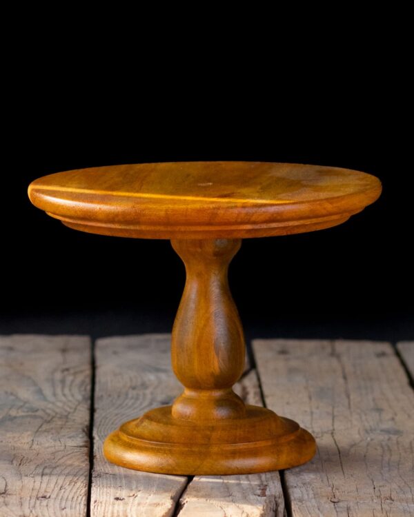 Vintage Wooden Cake Stand - Image 5