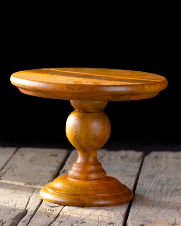 Vintage Wooden Cake Stand - Image 2