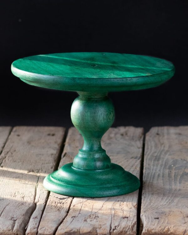 Vintage Wooden Cake Stand - Image 2