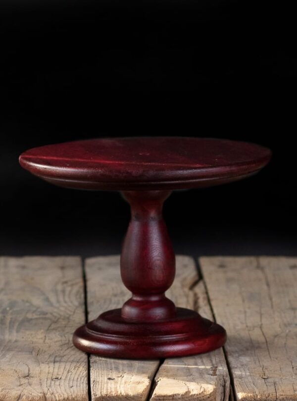 Vintage Wooden Cake Stand - Image 2