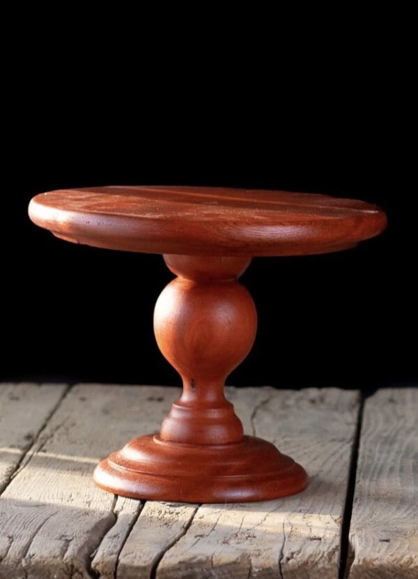 Vintage Wooden Cake Stand - Image 2