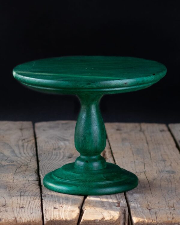 Vintage Wooden Cake Stand - Image 2