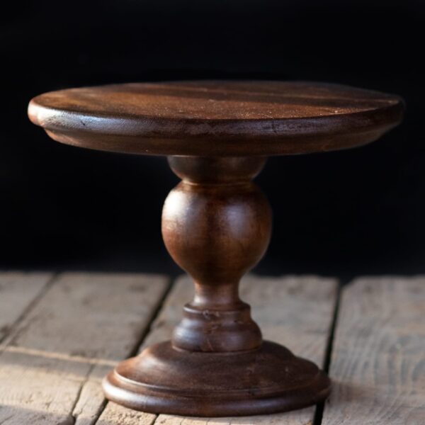 Vintage Wooden Cake Stand - Image 2